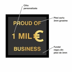 Tabloului 3D Personalizat „Proud of 1Mil Euro Business” - Img 4