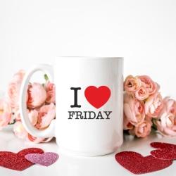 Cana cu Mesaj I Love Friday - Img 3