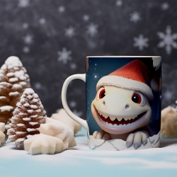 Cana De Craciun - Baby Dino in the Snow