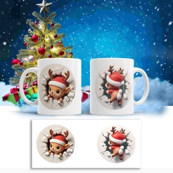 Cana De Craciun - Cute Reindeer with Tiny Hat - Img 2
