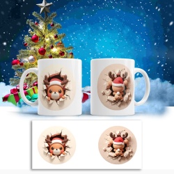 Cana De Craciun - Kawaii Reindeer