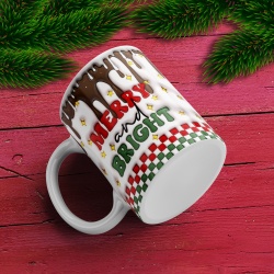 Cana De Craciun - Merry and Bright (ceramic) - Img 3