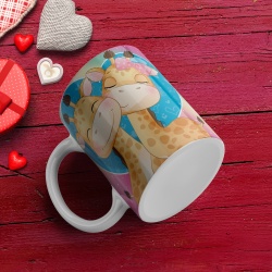 Cana Valentine's Day - Girafe si inimioara