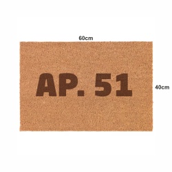 Covor de intrare personalizat - 60x40cm - APARTAMENT - Img 2