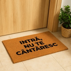Covor de intrare personalizat - 60x40cm - Intra Nu Te Cantaresc - Img 2