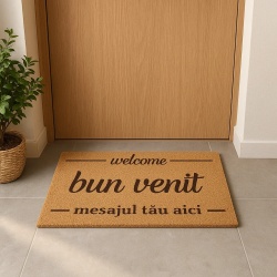 Covor de intrare personalizat - 60x40cm -mesaj 1 rand