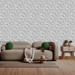Fototapet 3D - Imitatie de piatra cu hexagoane mari 3D054 - Img 2
