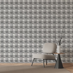 Fototapet 3D - Prisme hexagonale cu aspect metalic 3D066 - Img 1