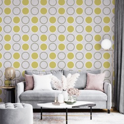 Fototapet Abstract - Retro Dots and Circles (Geometric 049) - Img 2