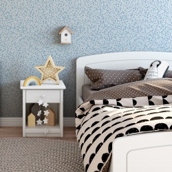 Fototapet Copii Pattern de Litere pe Fundal Bleu 1023-G - Img 2