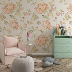 Fototapet Floral - Flori de toamna in culori pastel (Floral 012)