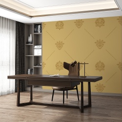 Fototapet - Simple elegant patern on brown (FTD10003222)