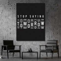 Pachet tablouri canvas motivationale - set 3 tablouri Mistakes, Tomorrow si Focus - Img 2