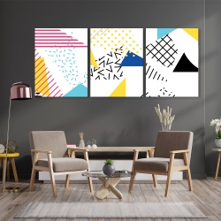 Set 3 Tablouri Abstract modern art