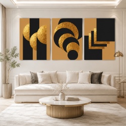 Set 3 Tablouri Elegant art deco