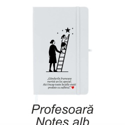 Set cadou profesor – Diplomă + opțiuni personalizare cu notes A5 alb și pix - Img 6