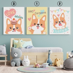 Set Tablouri Copii - Corgi - Img 4