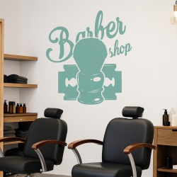 Sticker Barbershop (pamatuf si lama)