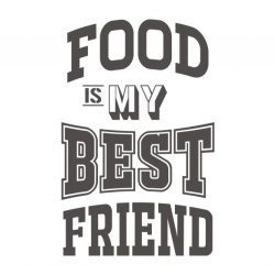Sticker Bucatarie - Food is my best friend - Img 2