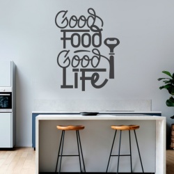 Sticker Bucatarie - Good food, good life (bottle opener) - Img 2
