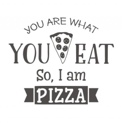 Sticker Bucatarie - I am pizza - Img 2