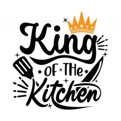Sticker Bucatarie - King of the kitchen - Img 2