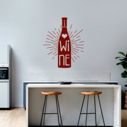 Sticker Bucatarie - Wine bottle