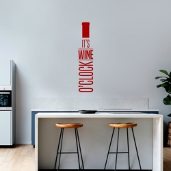 Sticker Bucatarie - Wine o'clock bottle 1 - Img 2