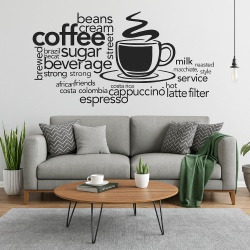 Sticker De Perete Coffee Bean Cream