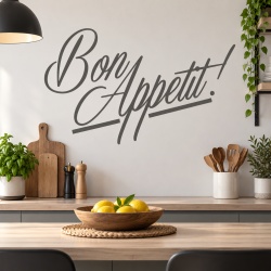 Sticker De Perete Cu Mesaj - Bon Appetit