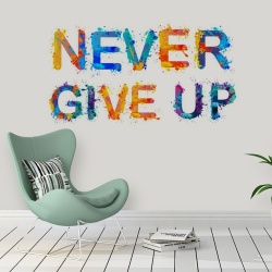 Sticker De Perete Never Give Up - Img 1
