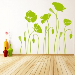 Sticker de Perete Poppy Flowers Floral - Img 2