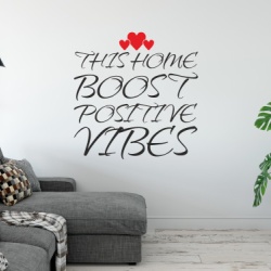 Sticker De Perete This Home Boosts Positive Vibes - Img 5