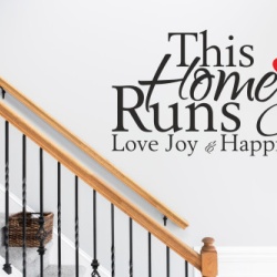 Sticker De Perete This Home Runs On Love Joy And Happines - Img 4
