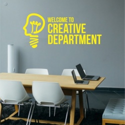 Sticker De Perete Welcome To Creative Department - Img 2
