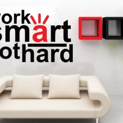 Sticker De Perete Work Smart - Img 2