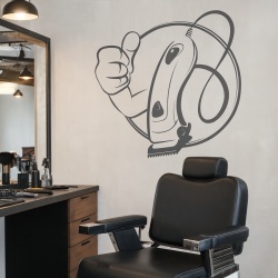 Sticker Frizerie (aparat de ras)