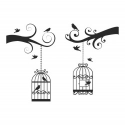 Sticker Tree Branch Bird Cage - Img 3