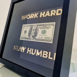 Tablou 3D motivational WORK HARD - STAY HUMBLE - Img 5