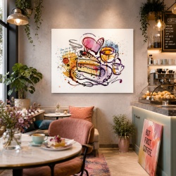 Tablou Bucatarie - Cake, Coffee And Love
