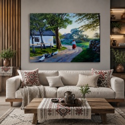 Tablou Canvas Efect Pictura Viata La Tara