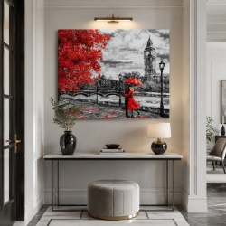 Tablou Canvas Efect Pictura Zi Ploioasa La Londra