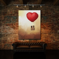 Tablou Canvas Flying Kiss - Img 3