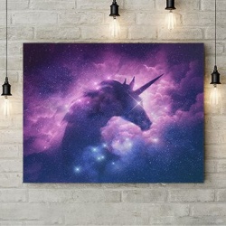 Tablou Canvas Galaxy Unicorn - Img 3