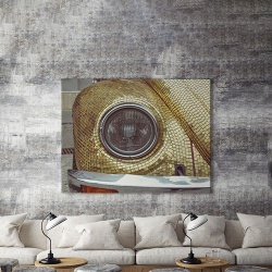 Tablou Canvas Golden Car - Img 4