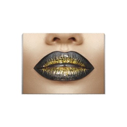 Tablou Canvas Golden Lips - Img 3