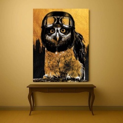 Tablou Canvas - Golden owl