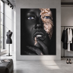 Tablou Canvas Golden Patches 1