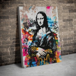 Tablou Canvas Inspirațional - Pop Art Mona Lisa - Img 2