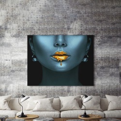 Tablou Canvas Liquid Gold - Img 5